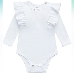 Organic Cotton Baby Girl Long Sleeve Bodysuit
